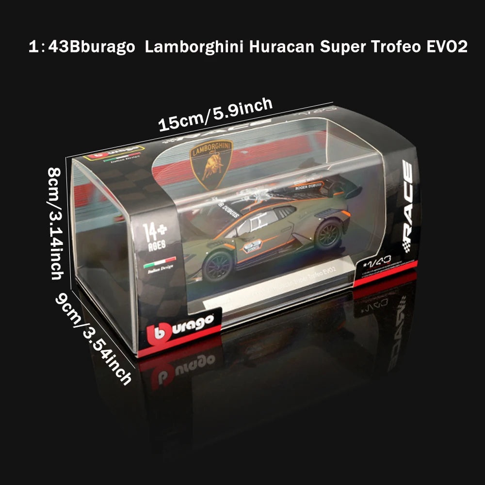 Bburago Lamborghini Huracan Super Trofeo EVO2 Cars 1:43