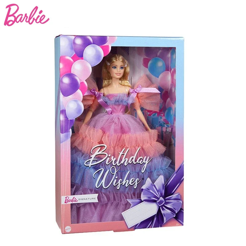 Original Barbie Dolls Birthday Wishes Princess Holiday Barbie Girls Toys Collector Edition Social Dolls for Girls Gift Juguetes