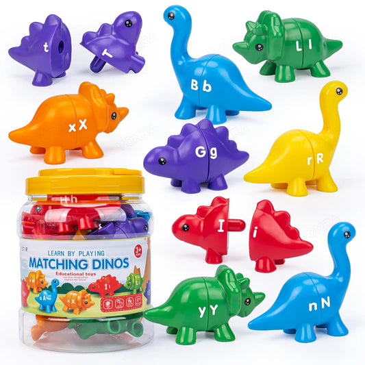 Matching Dinosaur Toy With storage bucket