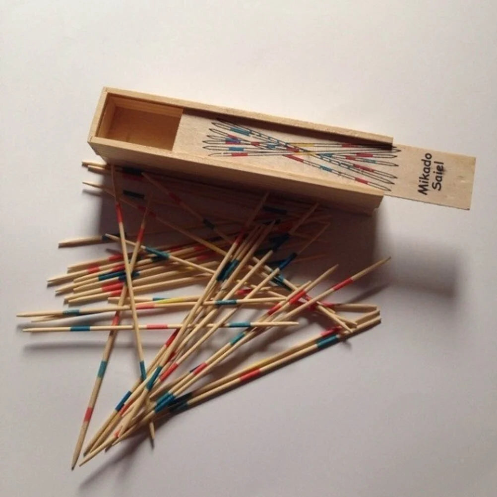 Traditional Mikado Spiel Pick Up Sticks With Box Multiplayer Game