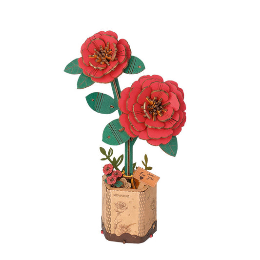 Robotime ROWOOD Red Camellia TW031