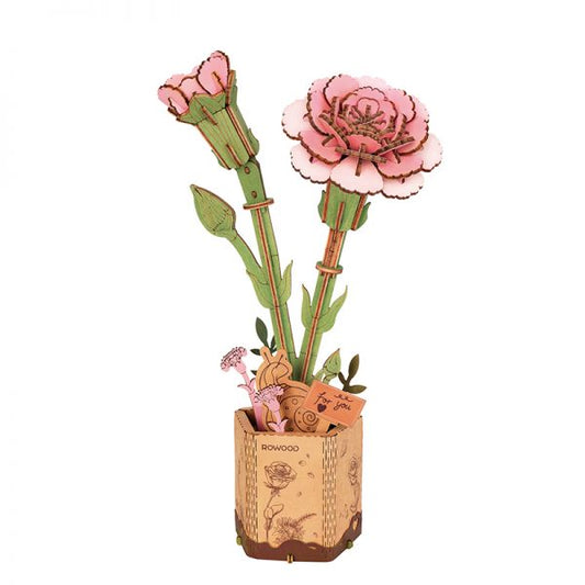 Robotime ROWOOD Pink Carnation TW051