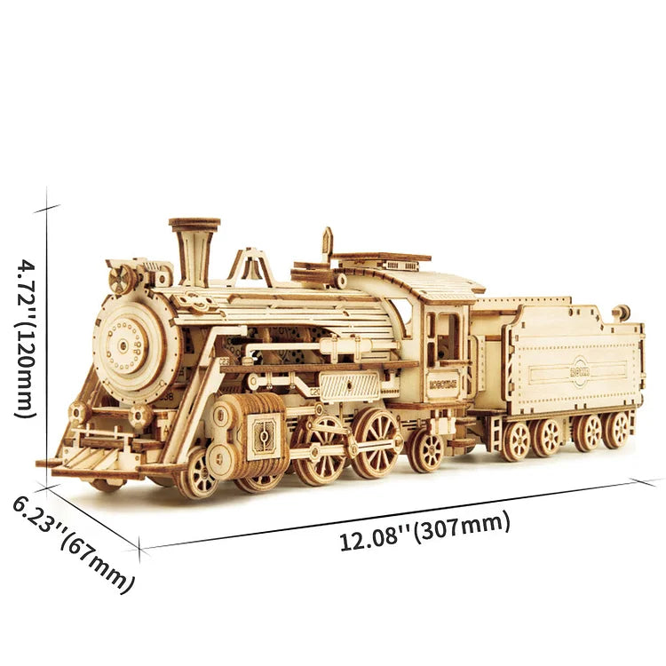 Robotime ROKR Prime Steam Express Train 3D Wooden Puzzle MC501