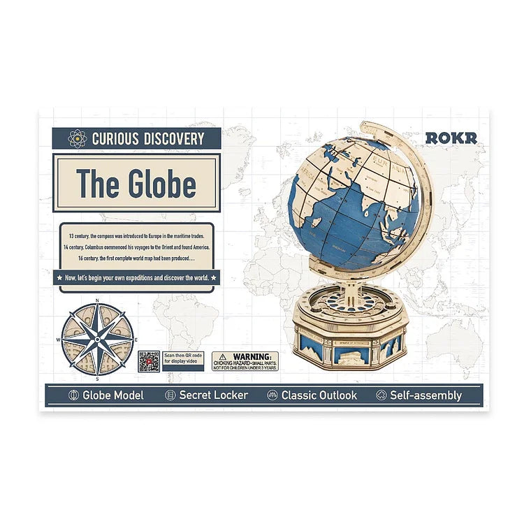 Robotime ROKR The Globe Model 3D Wooden Puzzle ST002