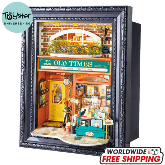 Rolife Old Times Bookstore 3D Wooden Puzzle DP004 - Dropship